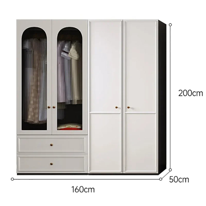 Storage Organizer Wardrobe Door Handle Underwear Glass Bedroom Wardrobe Cube Multifunctional Clothing Racks Home Furniture