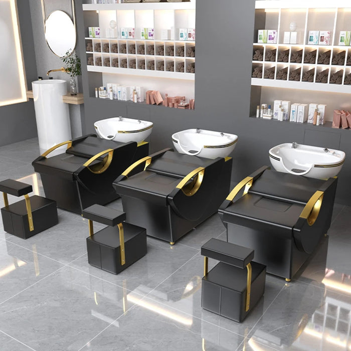 Nursing Shampoo Chair Styling Hairstyle Hair Washing Chair Hairdresser Multifunctional Cadeira De Salao Spa Furniture CY50XT