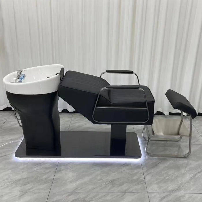 Barber Equipment Shampoo Chair Basin Relaxing Head Spa Bed Shampoo Chair Stylist Luxury Mobile Potable Relaxing Cadeiras Chairs