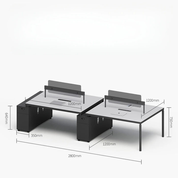 Employee Staff Office Desks Screen Modern Simplicity Simplicity Office Desks Workbench Mesa Escritorio Working Equipment QF50OD