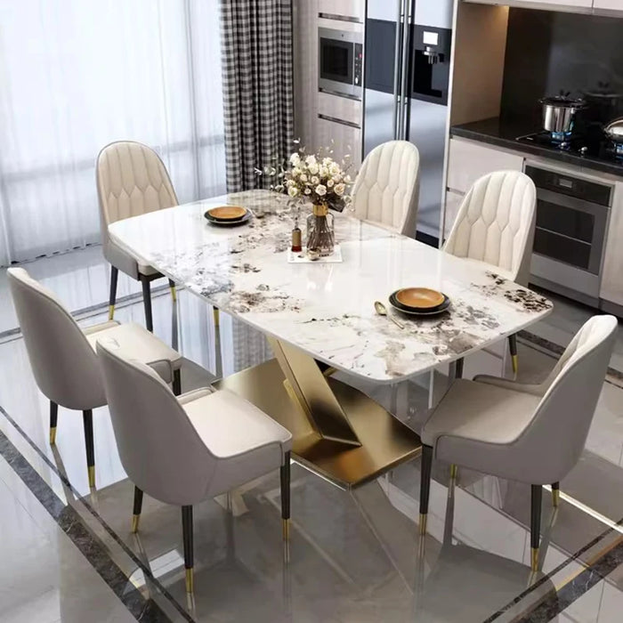 Waterproof Apartmen Dining Tables Entryway White High Small Coffee Tables Marble Mobile Mesas De Comedor Living Room Furnitures