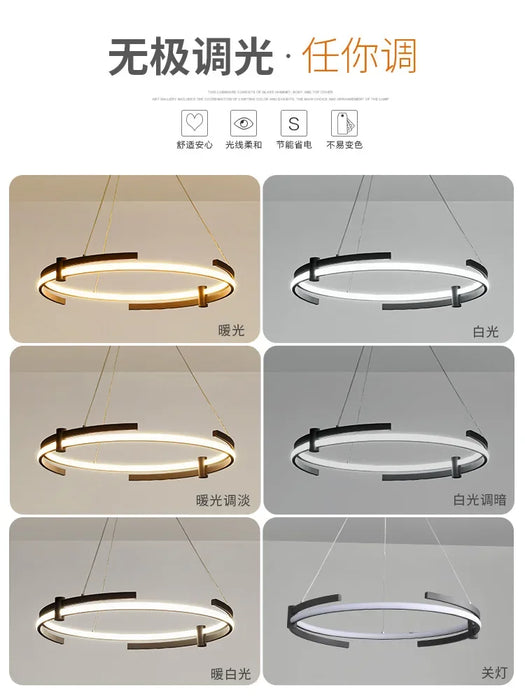 Modern Minimalist Creative LED Chandeliers Restaurant Lights Nordic Living Room Lamps Bedroom Dining Table Living Room Lights