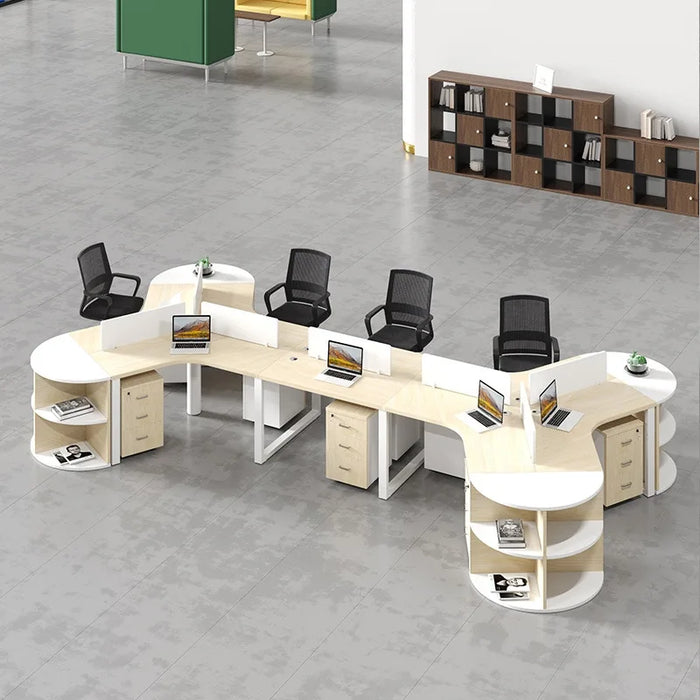 Heteromorphism Staff Office Desks Employee Combination Simplicity Modern Office Desks Bureau Meuble Working Equipment QF50OD