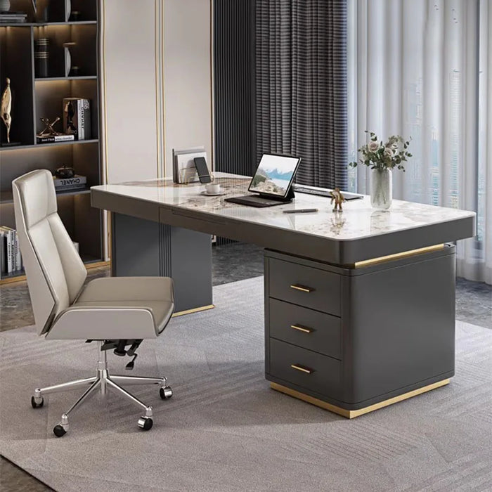 Luxury Executive Office Desk Corner Organizer Computer Italian Meeting Office Desk Studio Mesa Escritorio Office Furniture