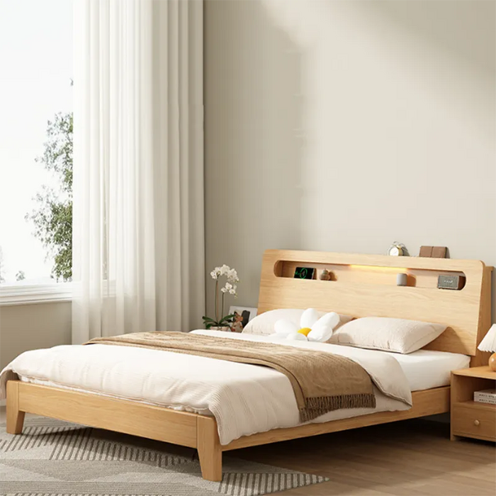 Wood Children Bed King Luxury Modern Multifunctional Nordic Bed Double Storage Adults Camas Dormitorio Furniture Living Room