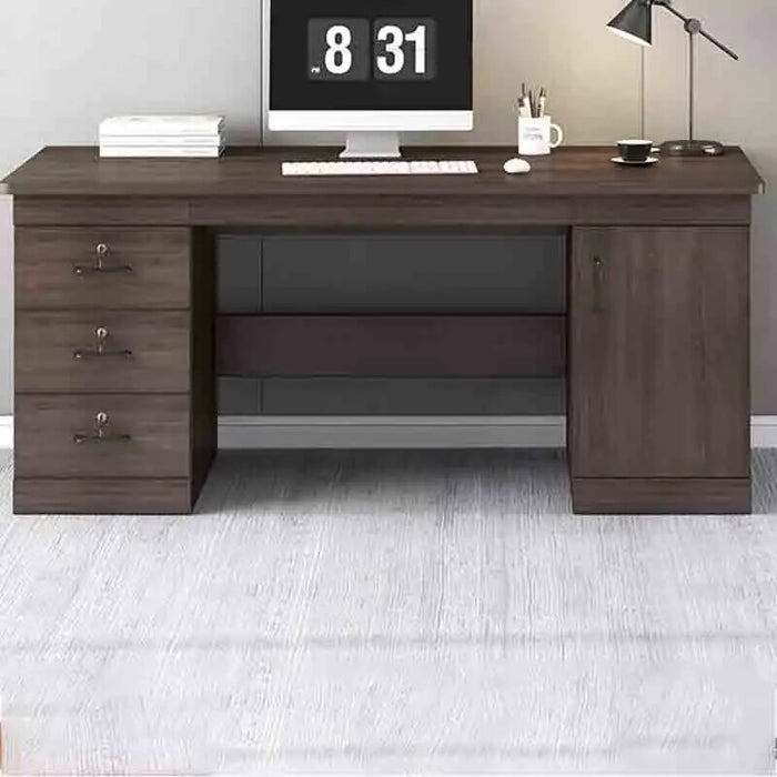 Wooden Bureau Office Desks Drawers Workbench Standing Storage Office Desks Multifunctional Reception Scrivania Room Furnitures