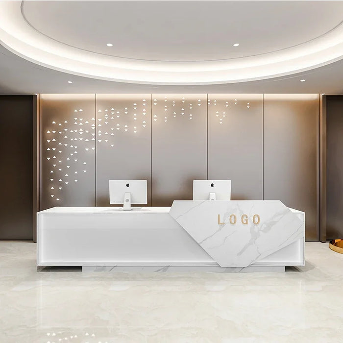 Office Store Reception Desks Counter Mobile Luxury Modern Office Podium Reception Desks Table Comptoir Magasin Salon Furniture