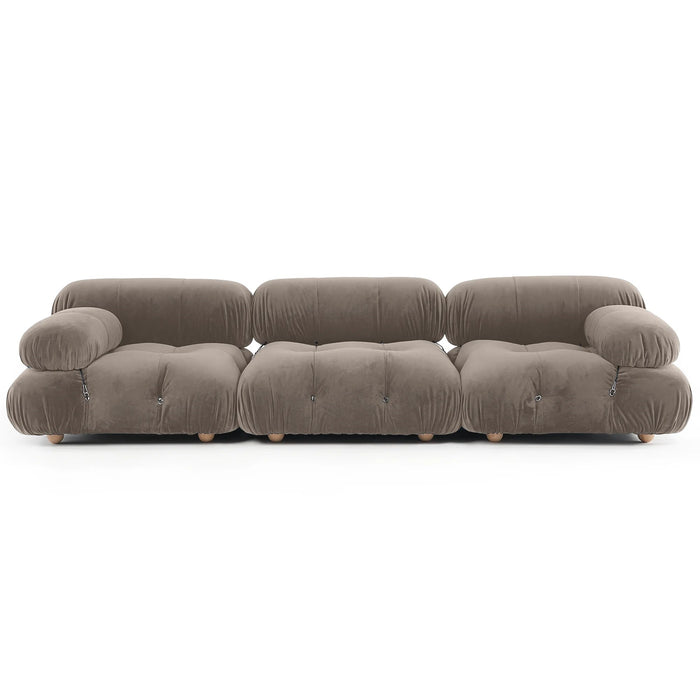 Suede Module Sofa Sectional Sofa Couches Family Living Room Chair Furniture Combination Block Modular Leisure Cloud Sofas Set