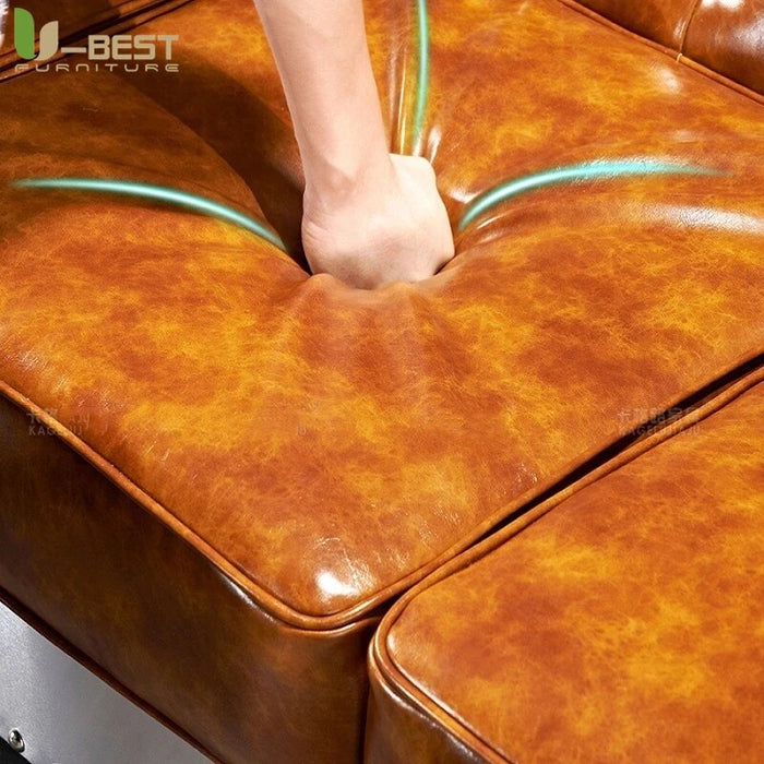 Industrial Retro Aviato Sofa Living Room Furniture Leather  Sofas Set Chair Personalization Pub Club Studio Kanepe Combination