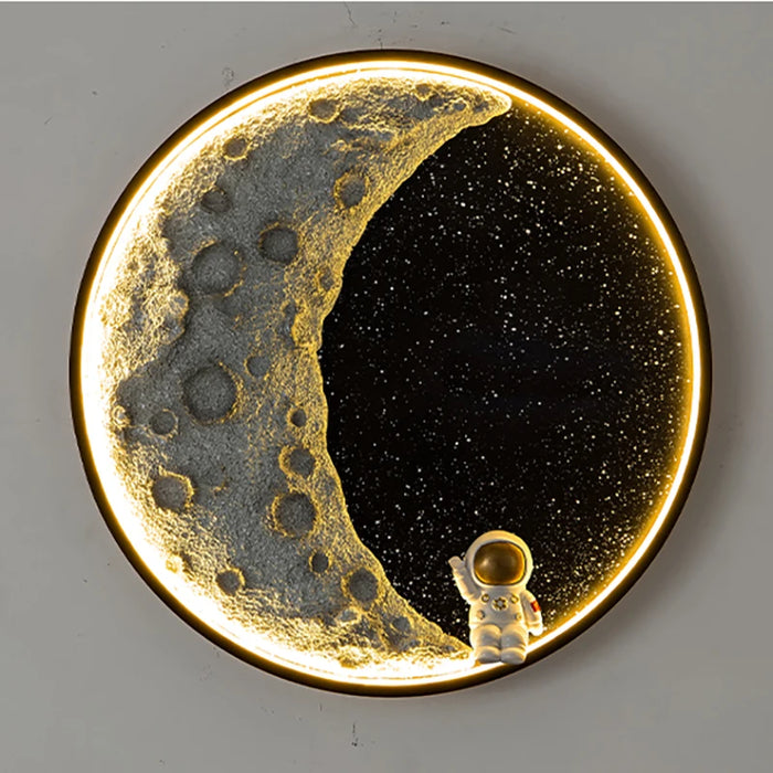 Led Moon Simple Clock Digital Room Calendar Elegant Original Wall Clocks Art Modern Stylish Funny Horloge Home Decor Interior