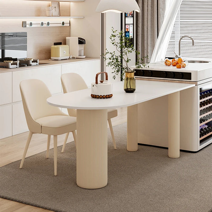 Living Room Dining Table Wall Coffee Round White Center Luxury Mobile Dining Table Restaurant Muebles De Cocina Home Furniture