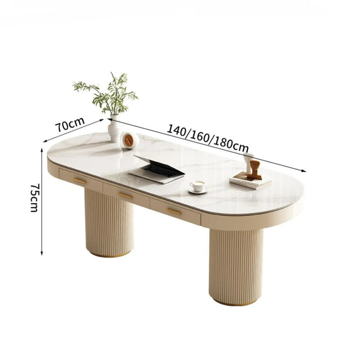 Gadgets Workbench Office Desk Slate Computer Table Luxury Office Desk Boss Simplicity Escritorio Ordenador Work Furniture QF50OD