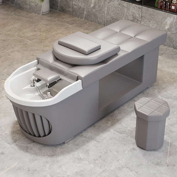 Luxury Ergonomics Shampoo Chair Lounge Head Spa Massage Salon Makeup Chair Comfort Shower Chuveiro Salon Furniture LJ50SC