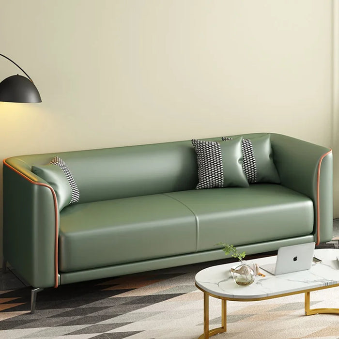 Nordic Style Stretch Sofa Leather Minimalist Adults Luxury Modern Couch Ergonomic Unusual Canape Salon Living Room Furniture