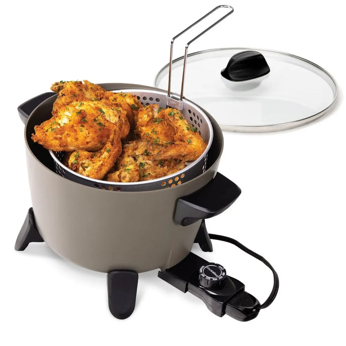 Big Kettle Ceramic Deep Fryer/Multi-Cooker, 06026 New electric deep fryer Cooking Appliance Kitchen Appliance