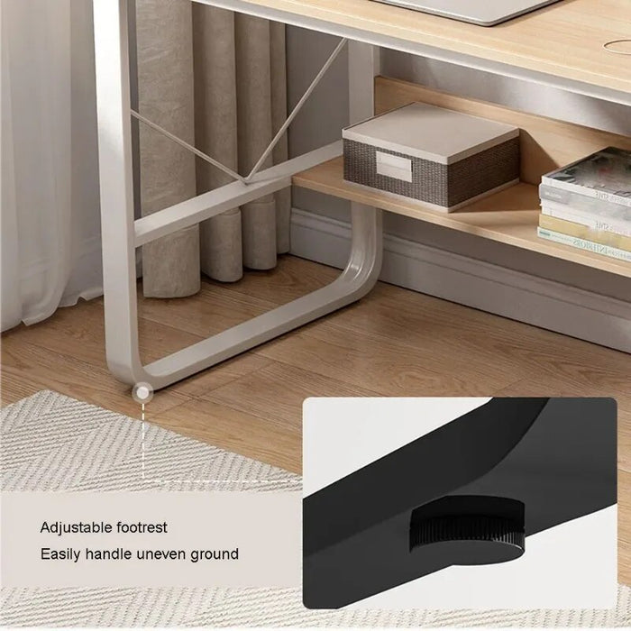 Modern Computer Minimalism Desk Household Study Table With Anti Slip Foot Mats Board For Bedroom A Living Room Learning Office