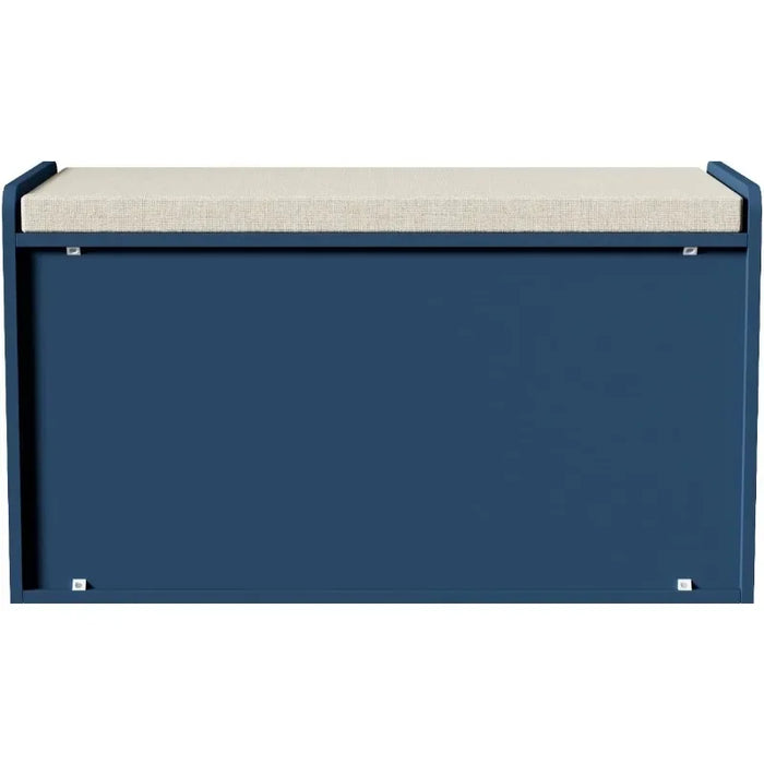 WARMHONIU Shoe Storage Bench with 2 Drawers & 2 Door Cabinet Entryway Bench with Shoe Storage Shoe Bench with Cushion