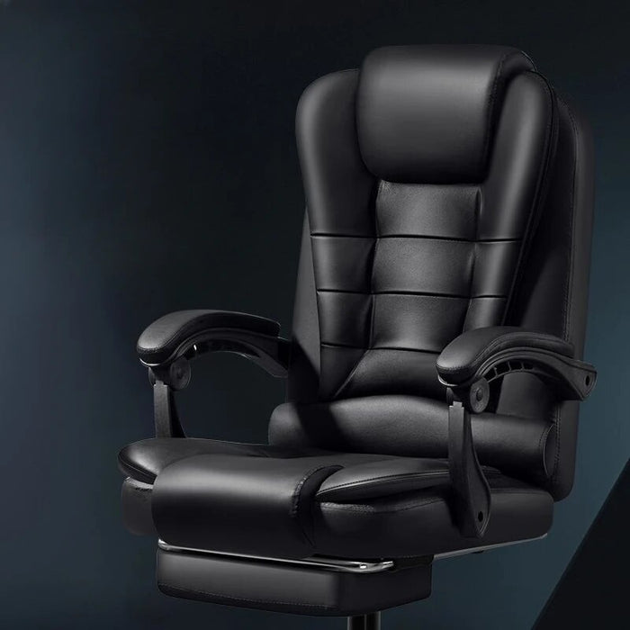 Tall Comfortable Black Office Chair Recliner Luxury Leather High Modern Office Chair Gaming Room Silla De Oficina Furniture