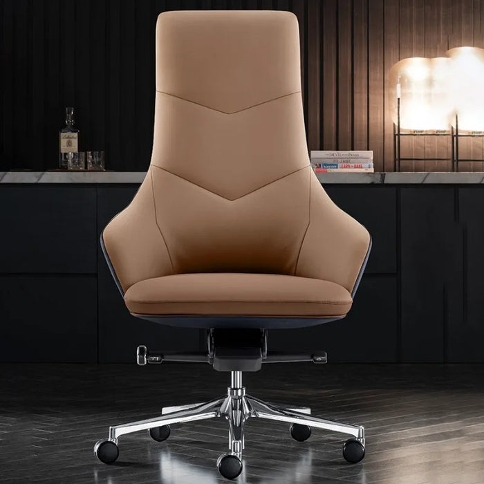 Designer Mobile Ergonomic Office Chair Computer PU Leather Rolling Office Chair Modern Silla Escritorio Home Furniture YQ50OC