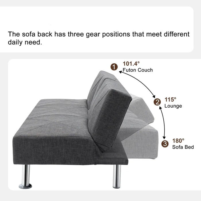 2023 New Modern Convertible Folding Futon Sofa for Living Room