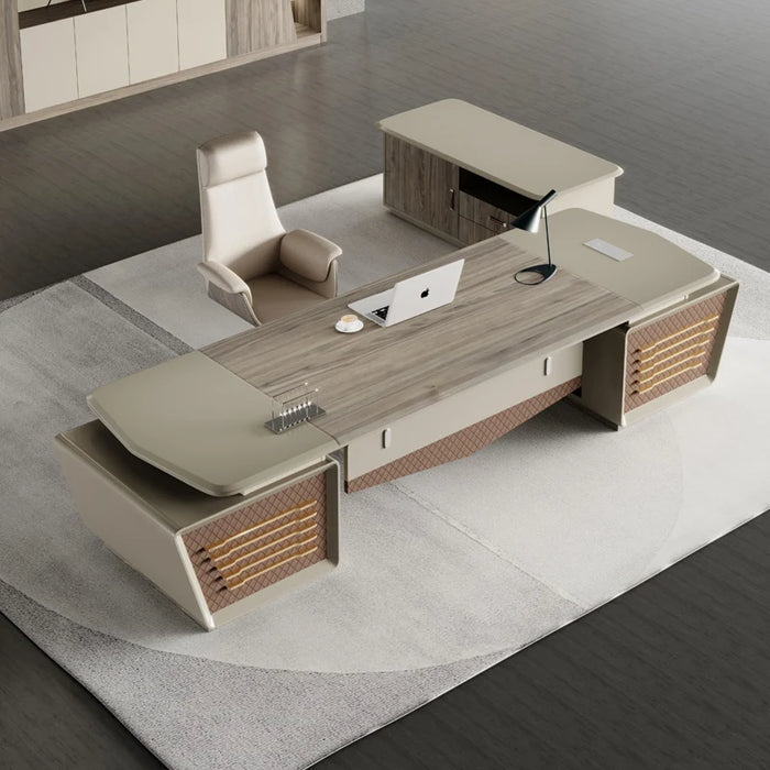 Modern Wood Office Desk Height Ergonomic Reception Executive Computer Desk Organizer Corner Mesa Escritorio Luxury Furniture