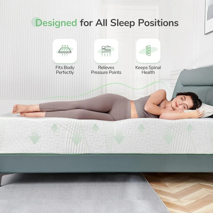 Memory Foam Mattress Queen Size 10 Inch Mattresses Cooling Queen Size Mattress in a Box for Back Pain Relief Beds and Furniture