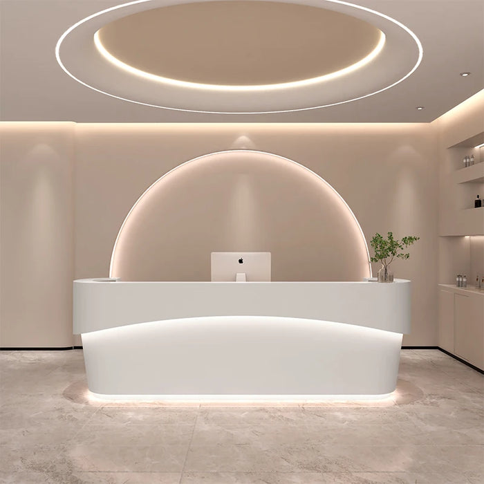 Luxury Lectern Reception Desk Front Desk Store Advisory Checkout Information Reception Desk Modern Comptoir Caisse Bar Furniture