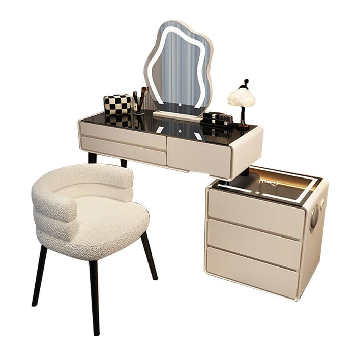 Drawer Led Dressing Table Mirror Chair Bedroom Multifunctional Dressing Table Organizers Storage Penteadeira Home Furniture