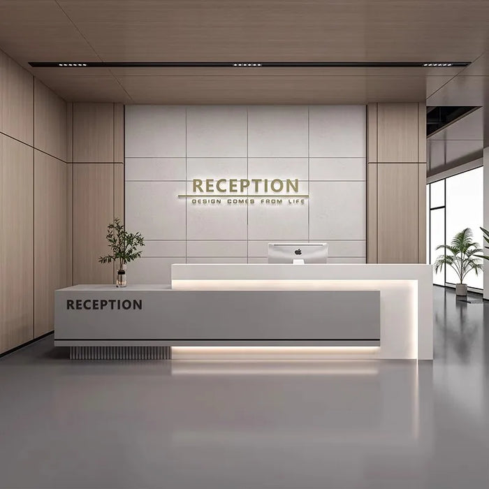 Office Reception Desk Counter Supermarket Conference Barbershop Stand Reception Desk Front Desk Comptoir Caisse Bar Furniture