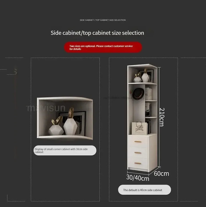 Modern Wardrobe In White Cabinets Including Versatile Storage UV Board Nordic Furniture Combination Home Luxury Closet GY50GM