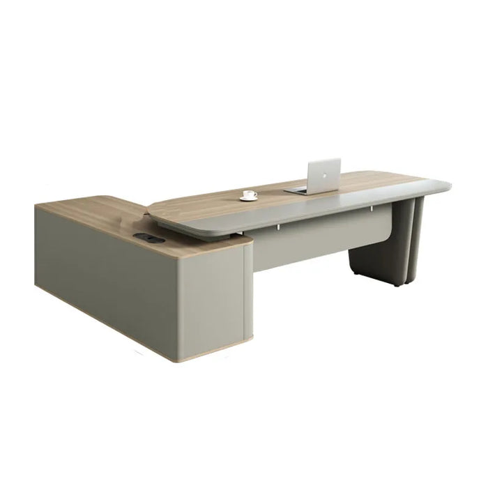 Reception Executive Office Desk Corner L Shaped Drawers European Long Computer Desks Floor Storage Mesa De Escritorio Furniture
