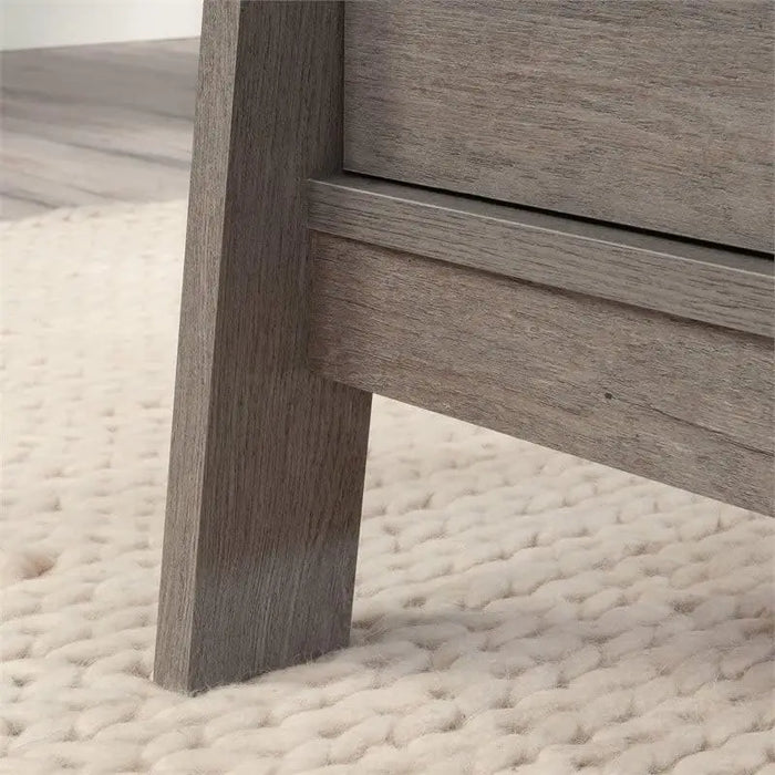 Executive Trestle Desk, L: 59.06" x W: 24.92" x H: 29.06", Mystic Oak