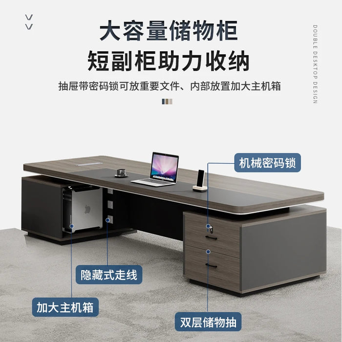 Writing Corner Desk Reception Drawers Executive Computer Office Desk Organizer Modern Escritorios De Oficina Office Furniture