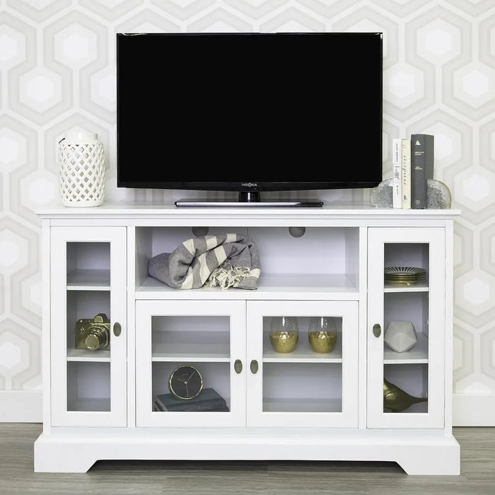 TV cabinet, traditional wooden universal TV stand, suitable for TV flat screen living room entertainment center up to 58 inches