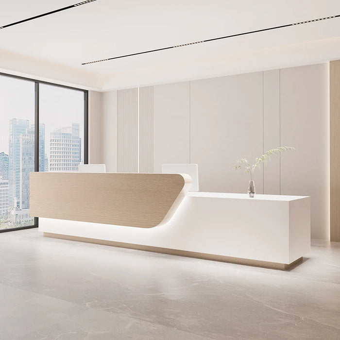 Writing Computer Reception Desk Vanity Service Desktop Console Reception Desk Cashiers Scrivania Reseption Modern Furniture