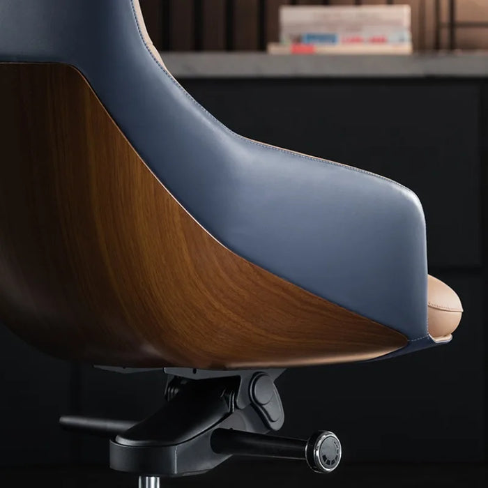 Designer Mobile Ergonomic Office Chair Computer PU Leather Rolling Office Chair Modern Silla Escritorio Home Furniture YQ50OC