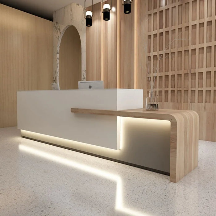 Salon Reception Desk Service Office Modern Cashiers Console Table Computer Storage Scrivania Con Cassetti Luxury Furniture