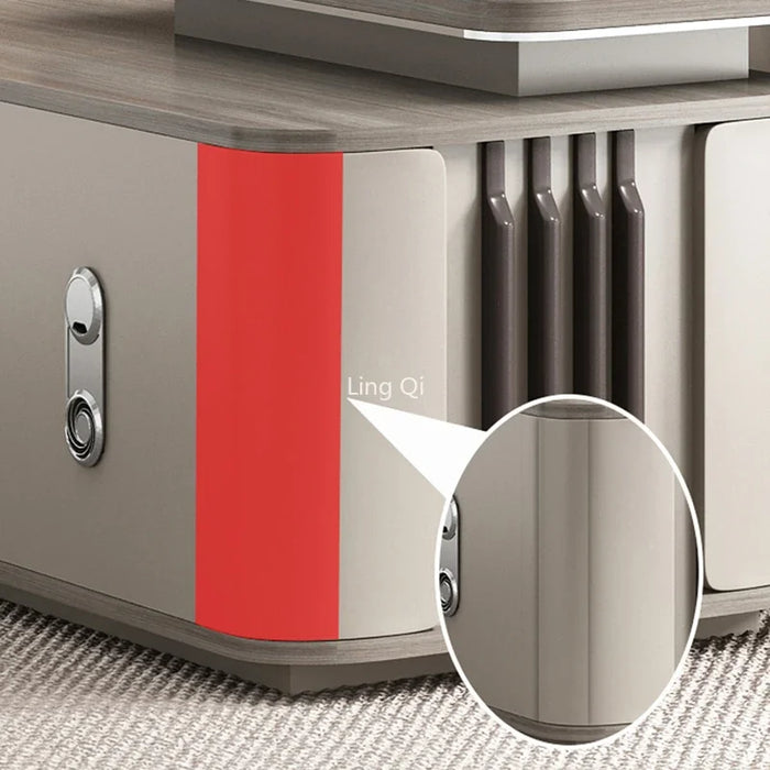 Modern Luxury Office Desk Vanity Reception Conference L Shaped Filing Cabinets Executive European Mesa Escritorio Home Furniture