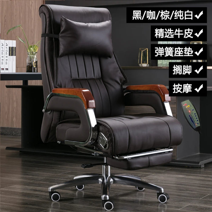 Swivel Ergonomic Desk Chair Computer Work Bedroom Office Salon Accent Chair Executive Leather Sedie Da Ufficio Furniture T50BY