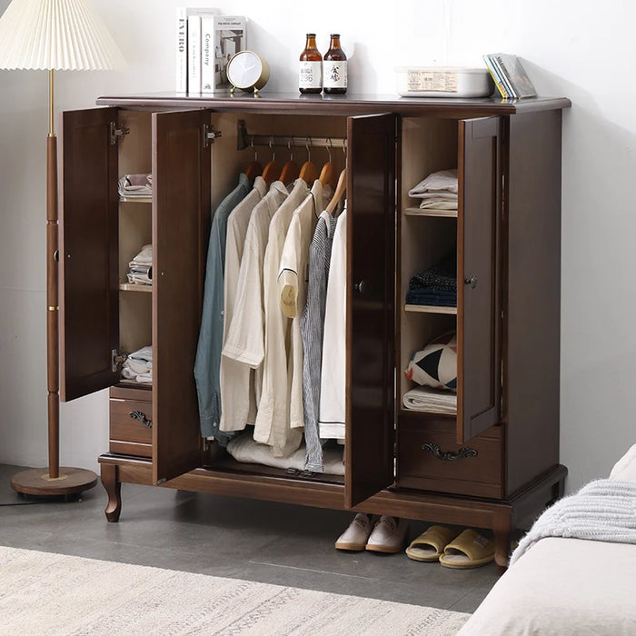 Vintage Luxury Closet Rod Bracket Unique Hotel Industrial Living Room Display Cabinet Design Mueble Para Ropa Bedroom Furniture