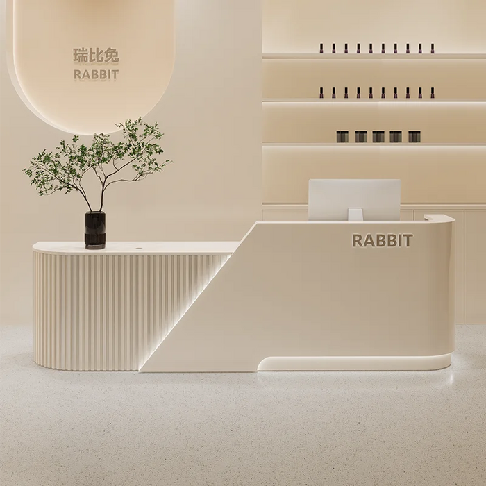 Salon Beauty Reception Desk Front Counter Office Modern Office Reception Desk Cashier Mostrador Recepcion Commercial Furniture