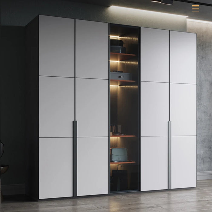 Wooden Pantry Wardrobe Simple Organizer Kitchen Multifunctional Living Room Korean Cabinets Drawers Roupeiro Furniture Luxury