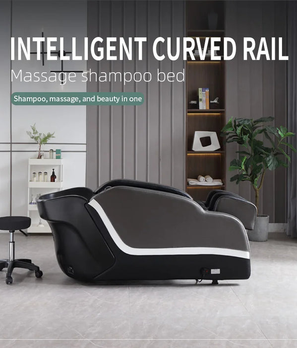 Foshan Factory Modern High Quality Luxury Comfortable Hair Salon Massage Shampoo Chair With Bowl AM1