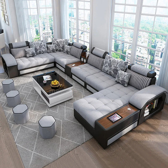 Modern Multifunctional Corner Sofa Set Living Room Minimalist Sofa L Shape 3 Seat Couch Luxury Fauteuils Salon Furniture Home