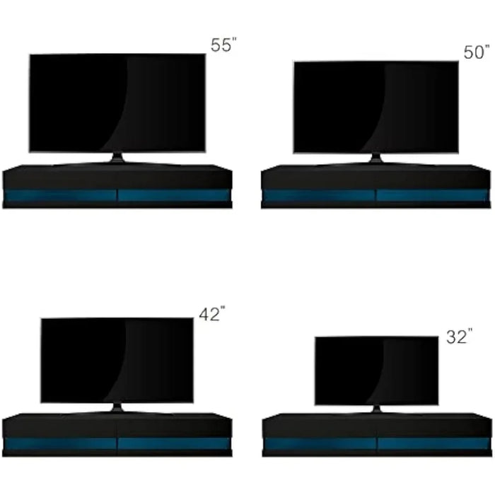 71-Inch Mounted Floating TV Stand Tv Wall Cabinet Fits TVs Up to 80 Inches Living Room Entertainment Center Home Furniture Shelf
