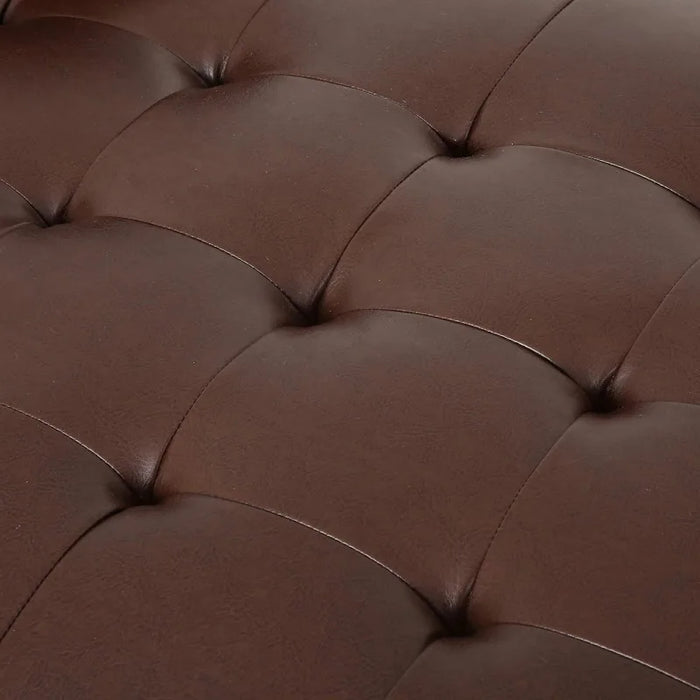 Christopher Knight Home Malinta Chaise Lounge, Dark Brown + Espresso 66.75D x 31.5W x 33H in