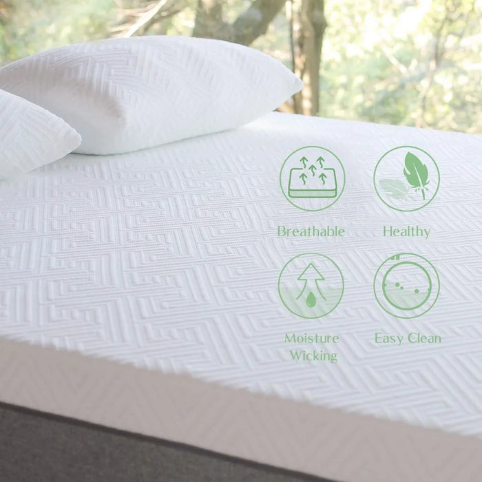 Queen Mattress, 10 Inch Gel Memory Foam Queen Size Mattress for Cool Sleep & Pressure Relief, Medium Plush Bed Mattresses
