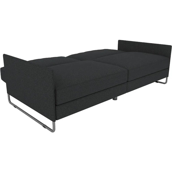 DHP Pembroke Convertible Futon Sofa Bed, Grey Linen Sectional Sofa  Sofas for Living Room  Sofa Set Living Room Furniture