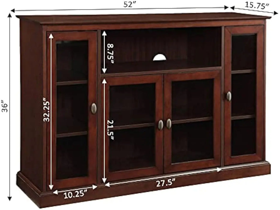Concepts Summit Highboy 60 inch TV Stand with Storage Cabinets and Shelves, Espresso