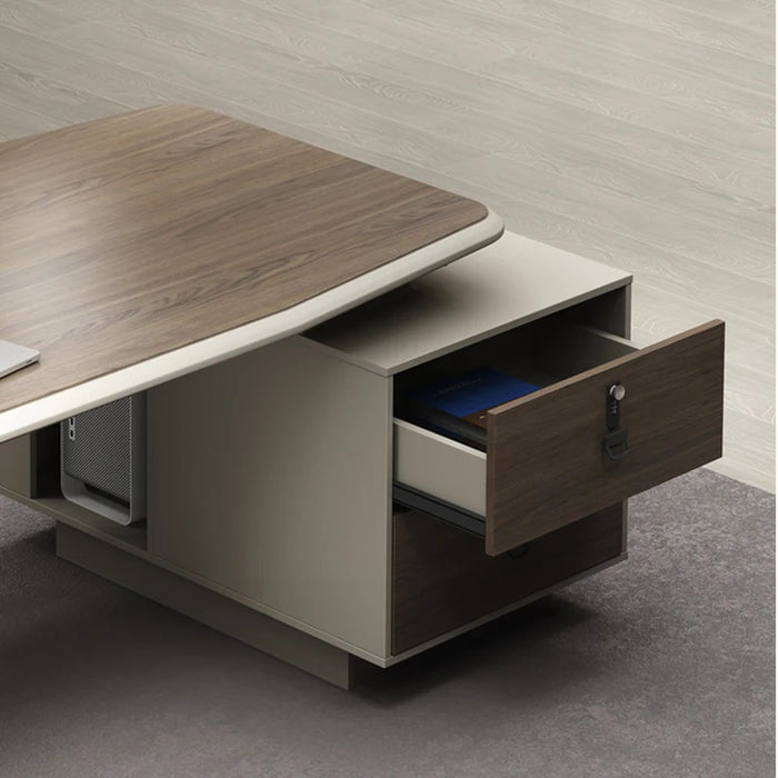 Light Luxury Boss Desk Simple Modern High-end Manager Business Desk Leadership General Manager Office Furniture Desk Combination